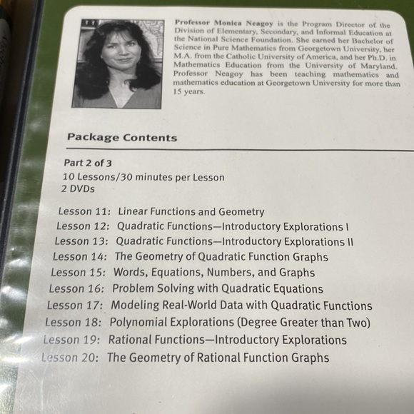 Algebra 1 Video course - Picture 6 of 9